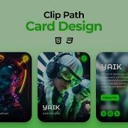 Responsive Clip Path Card HTML CSS Hover Effects