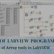 LabVIEW Tutorial Functions Of Array Tools In LabVIEW Basics Of LabVIEW Programming Technology
