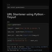URL Shortener Using Python Coding Pythonprogramming
