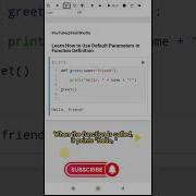 4 Python Function Tutorial Learn How To Use Default Parameters In Function Definition