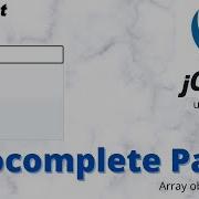 JQuery UI Autocomplete To Suggest The User As They Type With Available Options From Array Part 1