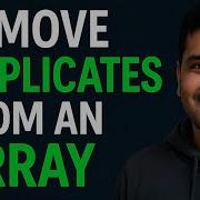 Remove Duplicates From An Array In Java Without Collections
