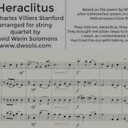 Heraclitus By C V Stanford Arranged For String Quartet