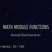 33 Math Module In Python Class 12 Computer Science Revision Series