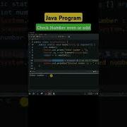 Java Program Check Number Even Or Odd Shorts Javatutorial