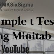 How To Conduct A 1 Sample T Test Using Minitab 17