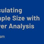 Calculating Sample Size With Power Analysis