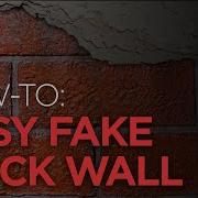 Easy Fake Brick Wall Using Joint Compound