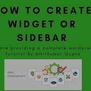How To Create A Widget Or Sidebar In WordPress For Beginners