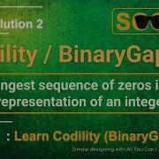 Interview Swift 2 Codility BinaryGap Find Longest Sequence Of Zeros In Binary Representation
