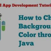 Android App Development Tutorial Series 10 Changing Background From Java Code Dynamically