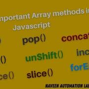 5 Array 10 Most Important Arrays Functions In JavaScript