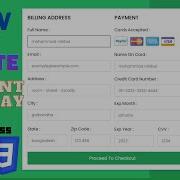 How To Make A Responsive Payment Gateway Form With HTML CSS