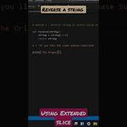 Method 3 Python Program To Reverse A String Using Extended Slice Method