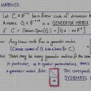 Lecture 2 Video 4 Linear Codes