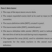 System Software Unit 3 Macro Processor Session 29