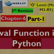 O Level Python Chapter 6 Part 1 M3r5 Eval Function In Python Hindi Pragyasisodiya