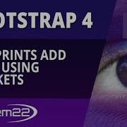 Bootstrap 4 Blueprints Add Logo Using Brackets Text Editor