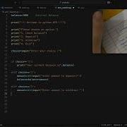 Build An ATM Machine In Python Complete Project For Beginners