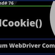 AddCookie Command Selenium WebDriver