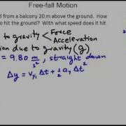 Slice115 Free Fall Example Stone Falling