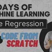 Ridge Regression Part 2 Mathematical Formulation Code From Scratch Regularized Linear Models