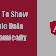 How To Add Data Dynamically In A Table In Angular Angular Angular Tutorial Angular Course