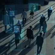 CCTV AI Facial Recognition Camera Zoom In Recognizes Person Elevated Security Camera Surveillance F