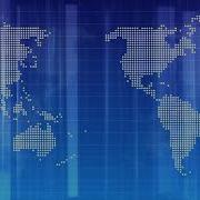 World Map Technology Blue Background For News Channel 4K Free No Copyright KHAN GFX