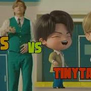 BTS Vs TinyTAN Dynamite Reality Vs Animation