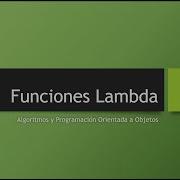 Funciones Lambda En Python