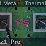 PS4 Pro Liquid Metal Vs Thermal Paste
