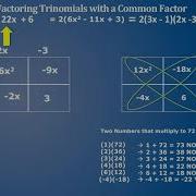 Factoring Trinomial With Common Factor Rectangle Box Method