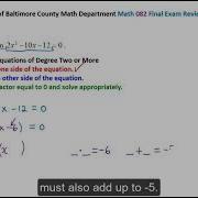 CCBC Math 082 Final Exam Review Problem 61