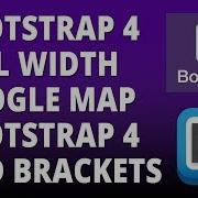 Bootstrap 4 Full Width Google Map Embed With Bootstrap 4 And Brackets Text Editor