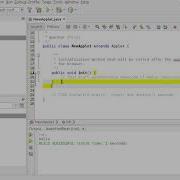 Running Applet In Java Netbean