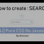 PCNJ Pure CSS No Javascript Hover Effect Search Slide