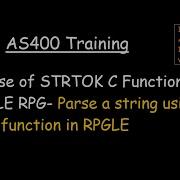 Use STRTOK C Function In RPGLE Parse String Using C Function In RPGLE Working With Pointers In RPG