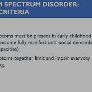 Ch Autism Spectrum Disorder Pervasive Developmental Disorders Video