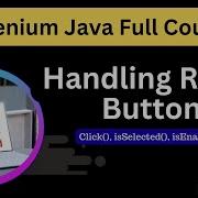 Обработка радиокнопок в Selenium WebDriver IsSelected Click и IsEnabled
