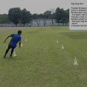 Kelincahan Cone Drill Zig Zag Run