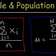 Sample Mean And Population Mean Statistics