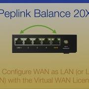 Peplink Balance 20X How To Configure WAN As LAN And LAN To WAN With The Virtual WAN License