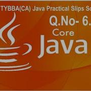 Q 6B Java Program To Display Transpose Of A Given Matrix JAVA Practical Solutions TYBBA CA