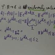 FTiP 24 Characteristic Functions Uniform Continuity
