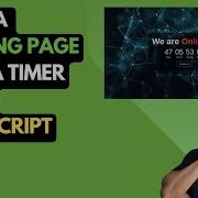 Build A Landing Page With A Timer Using Javascript
