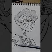 Drawing Alastor Head Human Form Hazbinhotel Alastor Illustration Nostalgia Upsidedown Drawing