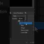 Change OBS Scene Transitions