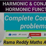 JNTUH M3 Harmonic Conjugate Hormonic Function Concept Problems RamaReddyMathsAcademy LTNM