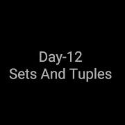 100 Days Of Coding Day 11 Sets And Tuples